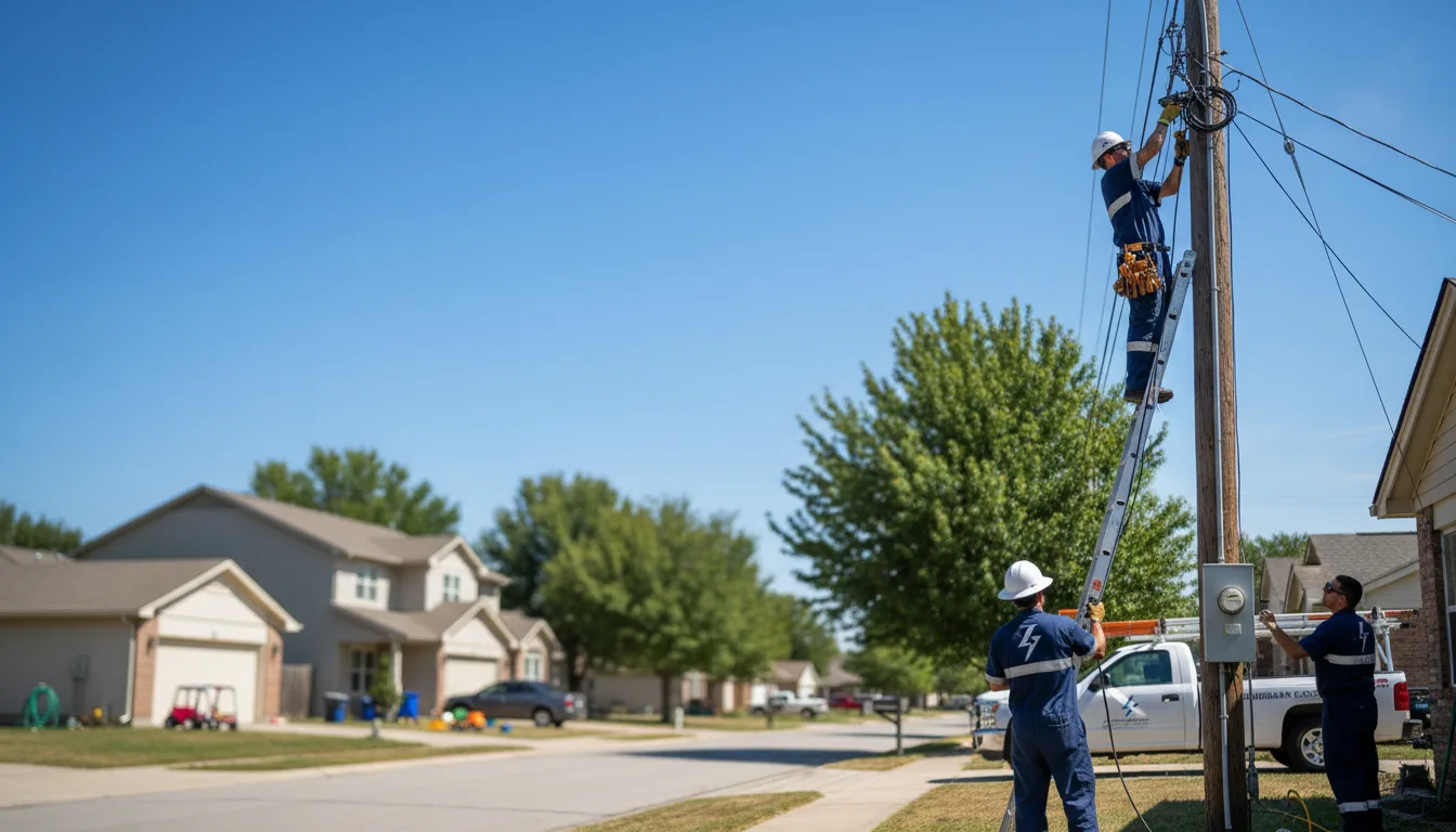 Residential electrician providing installation services in Quenemo, KS